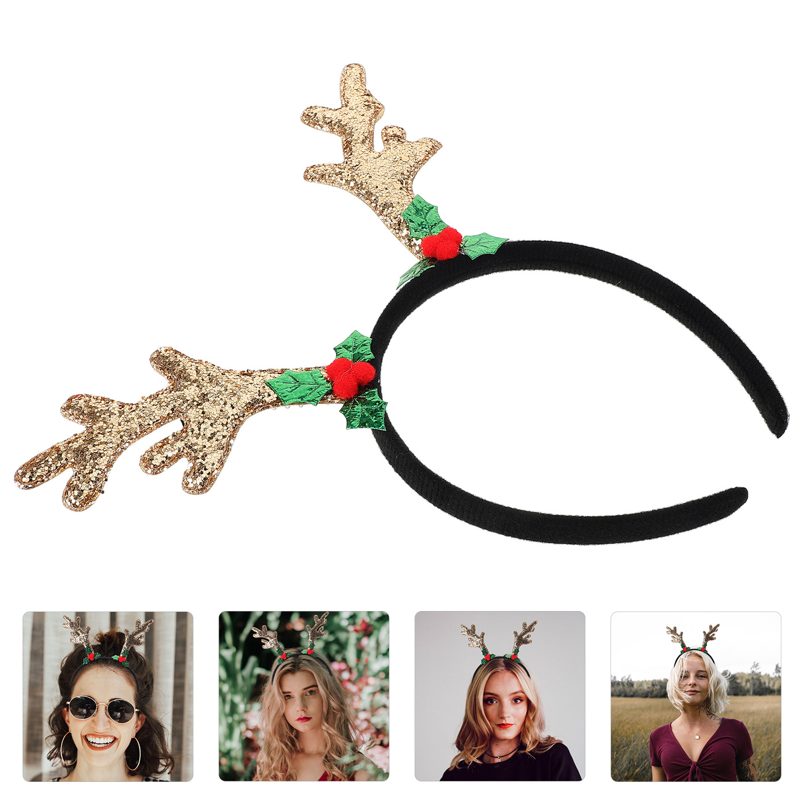 Reindeer Antlers Headband - Bando Tanduk Rusa untuk Wanita Remaja