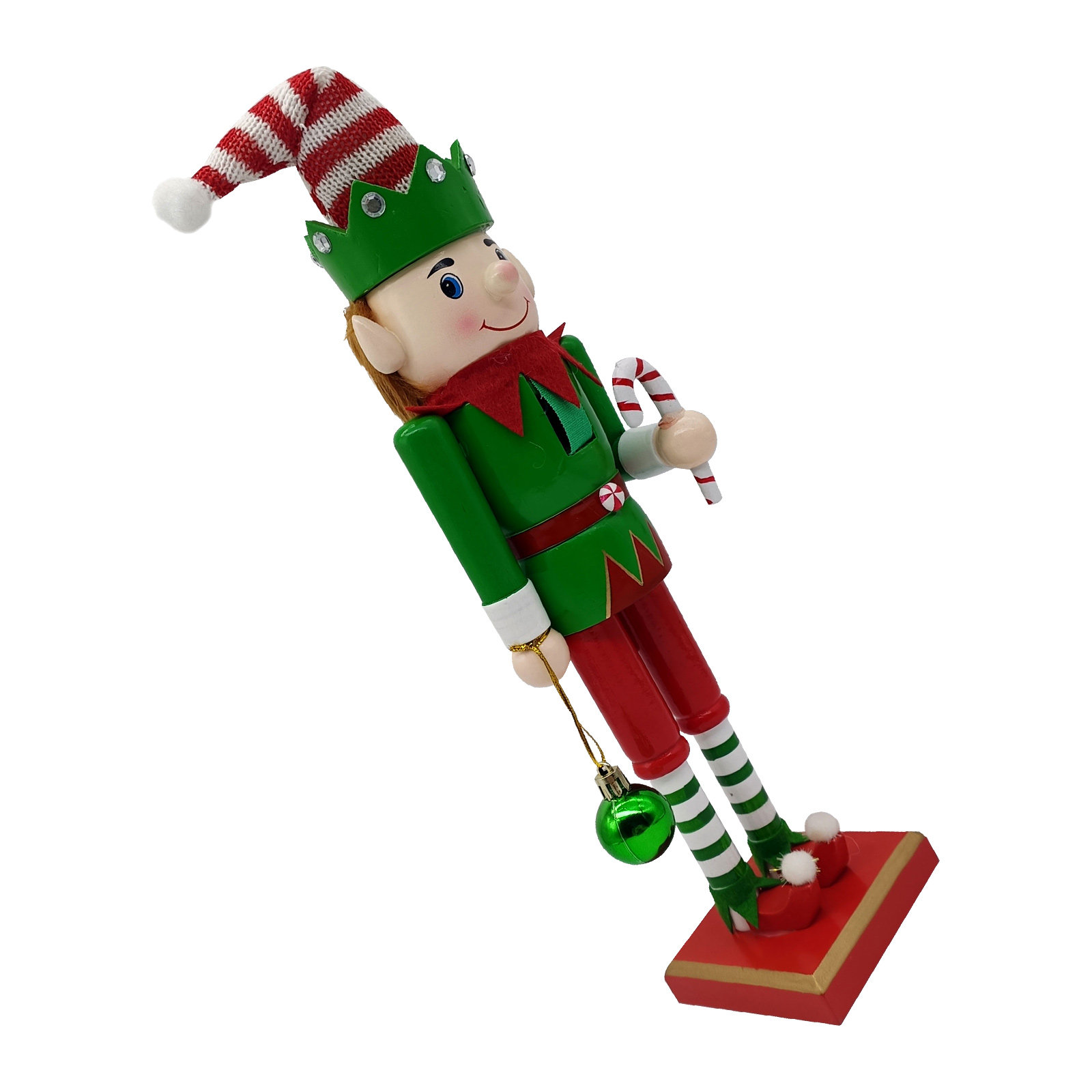 Nutcracker Figurine - Boneka Kayu Pemecah Kacang Natal, Elf