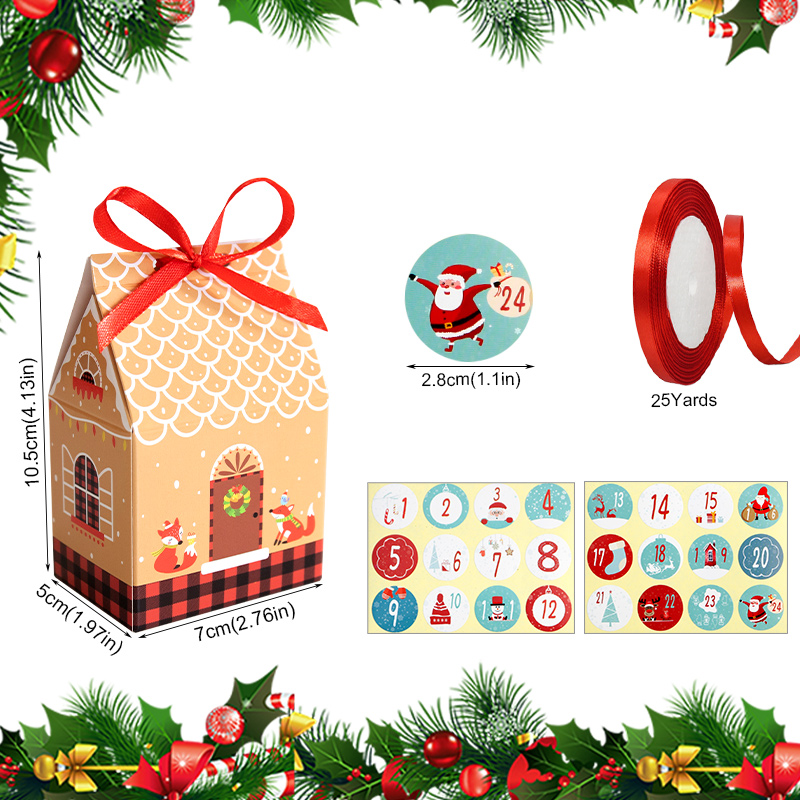 24 Set Kotak Hadiah Bentuk Rum - Advent Calendar Gift ulasan dan harga