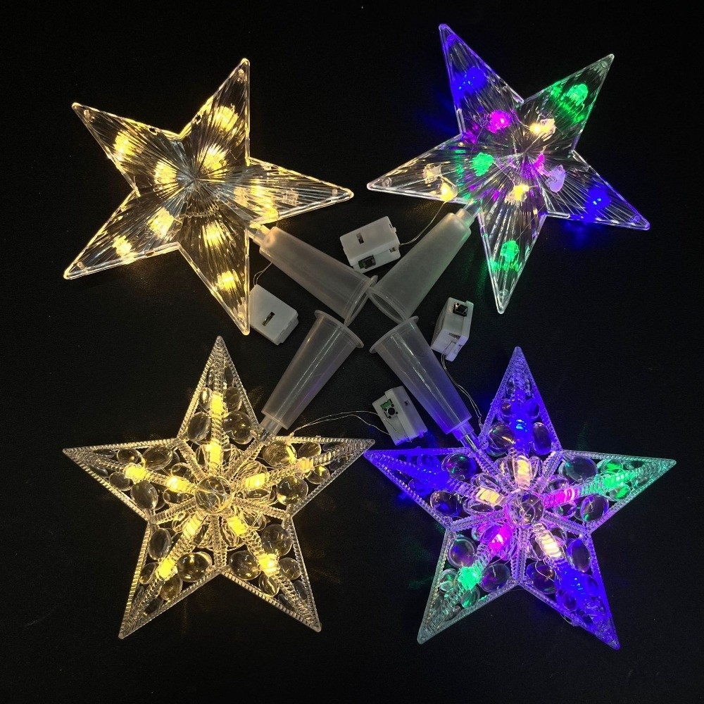 Hiasan Puncak Pohon Natal Bint - Star Tree Topper ulasan dan harga