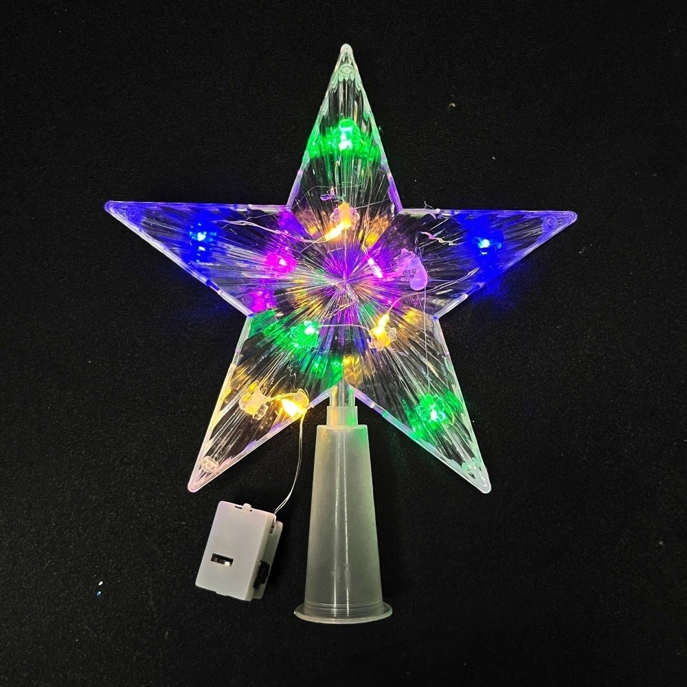 Hiasan Puncak Pohon Natal Bint - Star Tree Topper ulasan dan harga