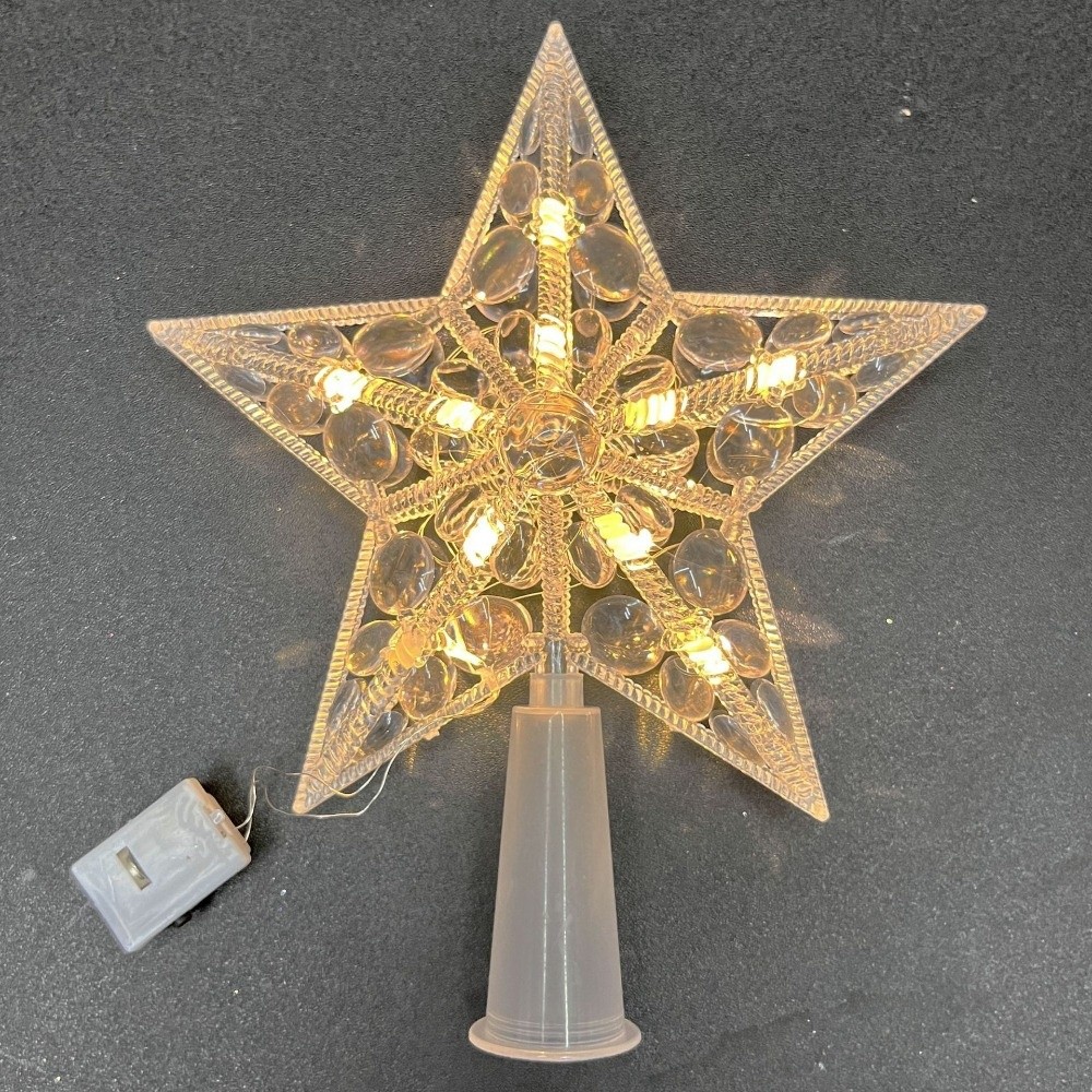 Hiasan Puncak Pohon Natal Bint - Star Tree Topper ulasan dan harga