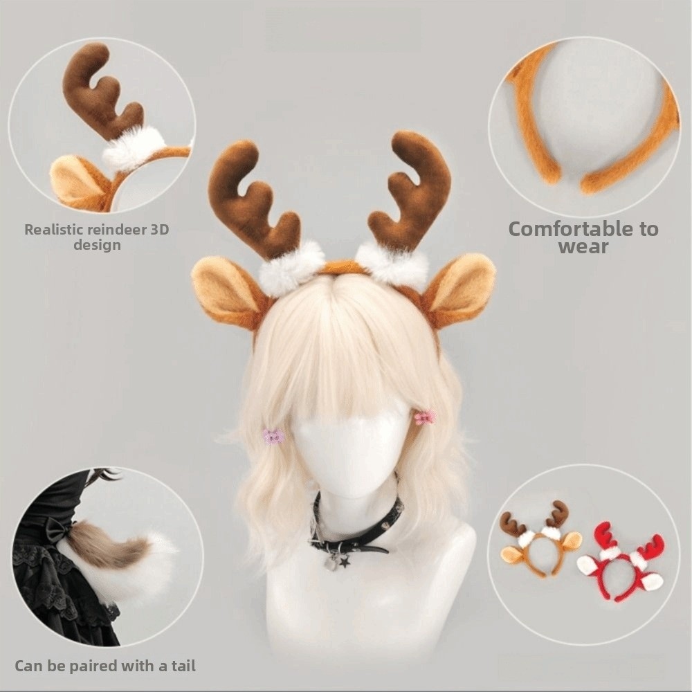 Bando Rambut Tanduk Rusa Desai - Reindeer Antlers Headband ulasan dan harga