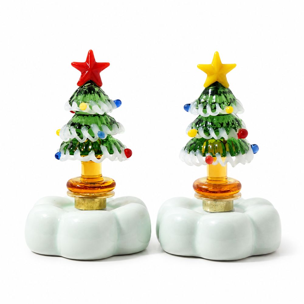 Figur Pohon Natal dari Kaca Pa - Star Tree Topper ulasan dan harga