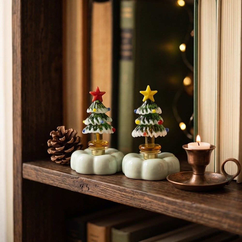 Figur Pohon Natal dari Kaca Pa - Star Tree Topper ulasan dan harga