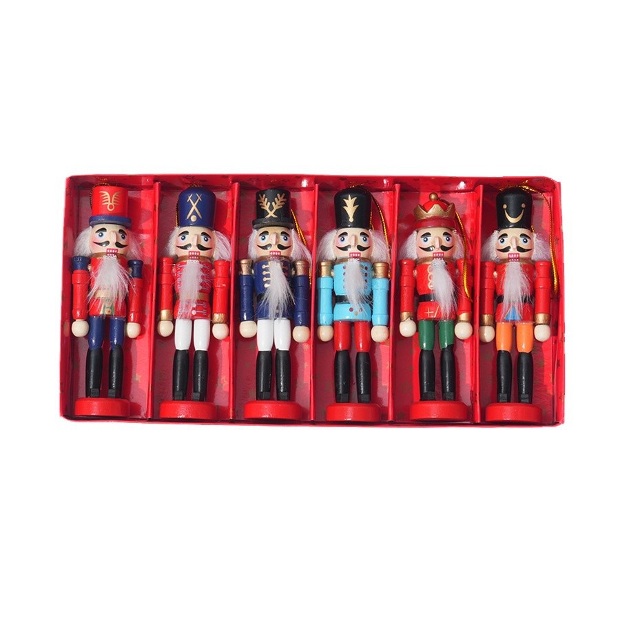6 buah Gantungan Kayu Prajurit - Nutcracker Figurine ulasan dan harga