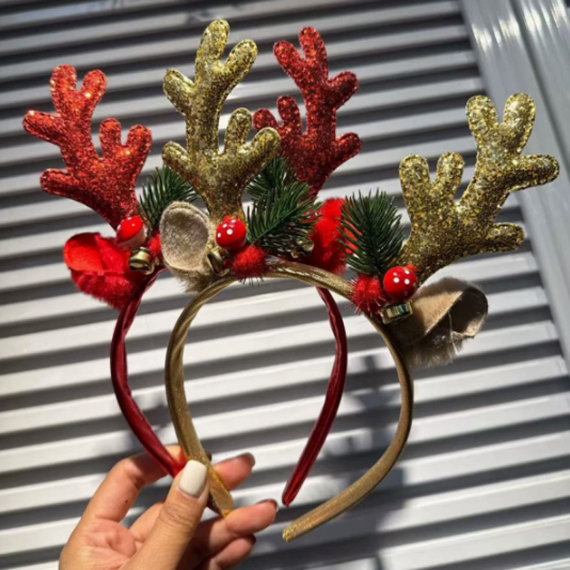 Bando Tanduk Rusa Berkilauan N - Reindeer Antlers Headband ulasan dan harga