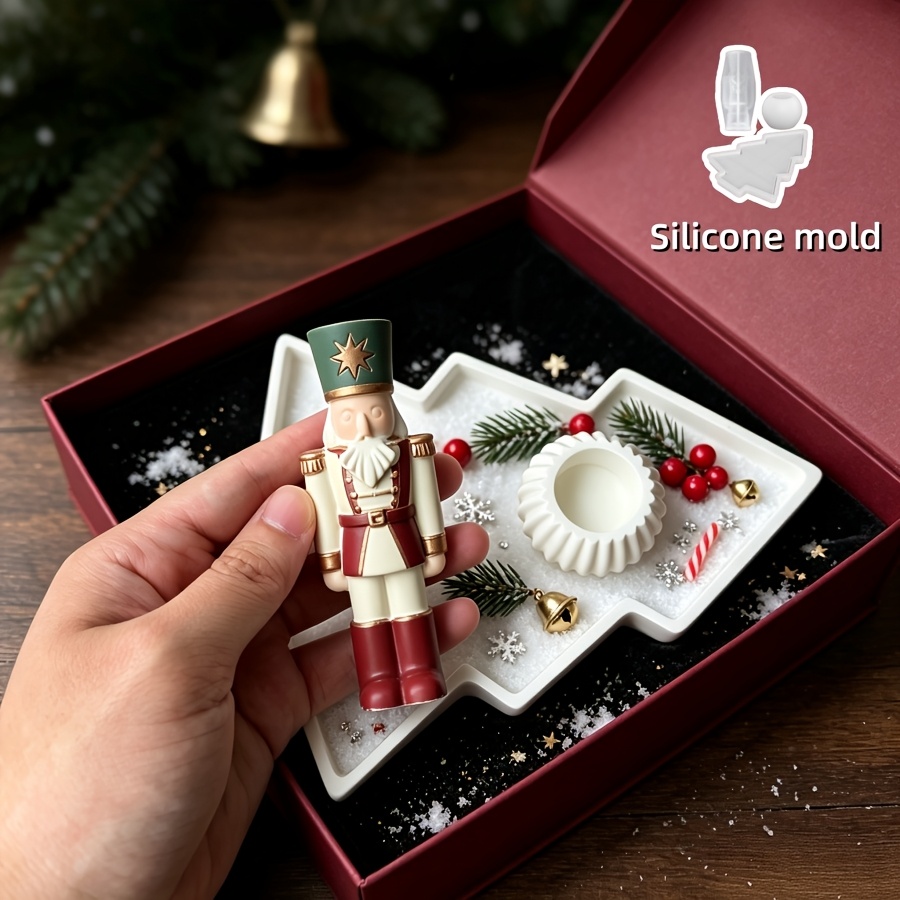 3 buah Cetakan Silikon Bentuk  - Nutcracker Figurine ulasan dan harga