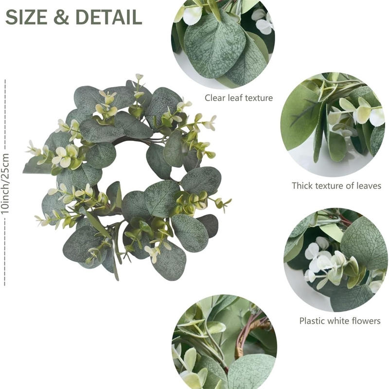 Karangan Bunga Eucalyptus Temp - Christmas Wreath Fake ulasan dan harga