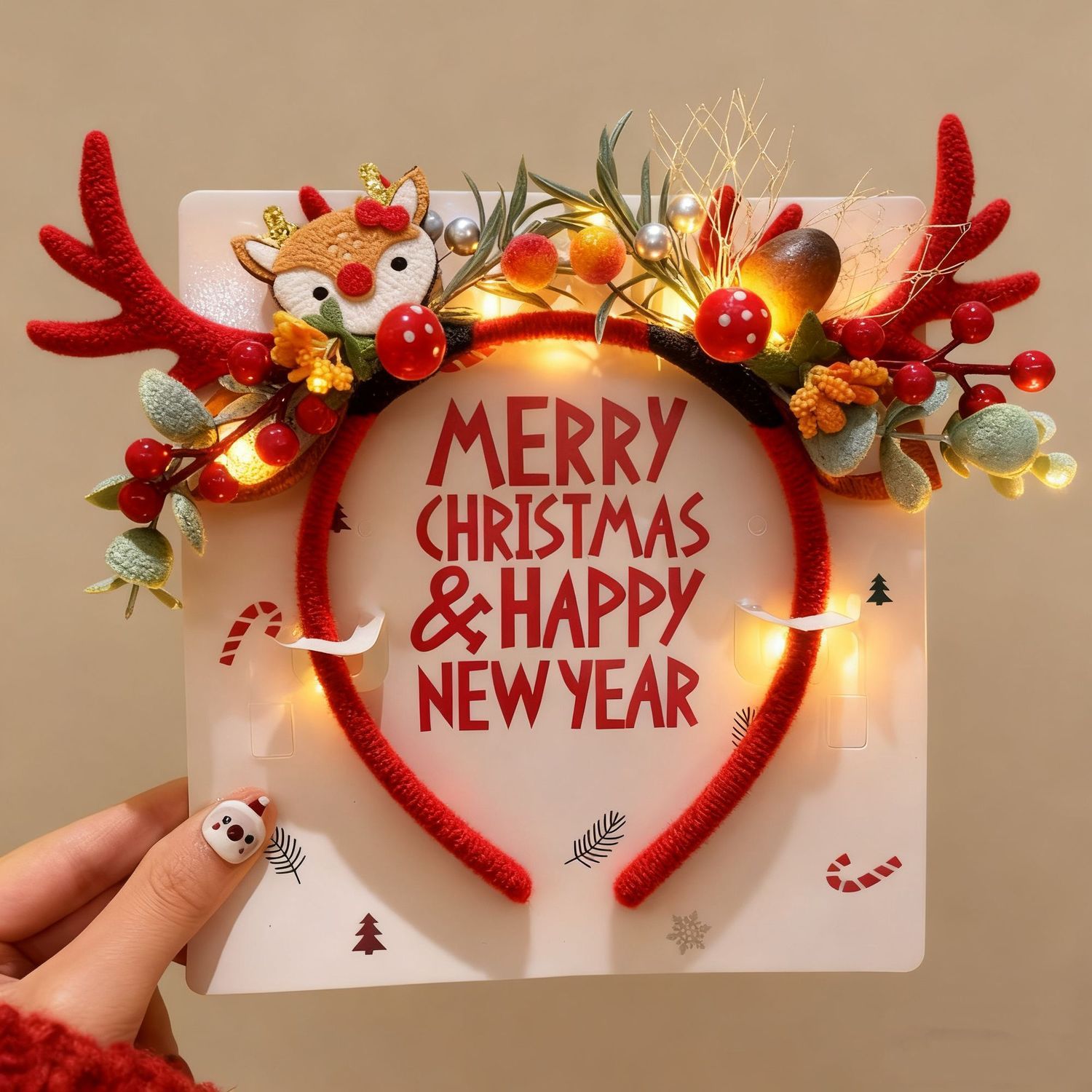 Bando Tanduk Rusa Natal Berlam - Reindeer Antlers Headband ulasan dan harga