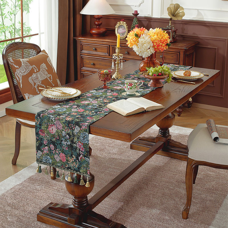 Taplak Meja Jacquard Lukisan M - Christmas Table Runner ulasan dan harga