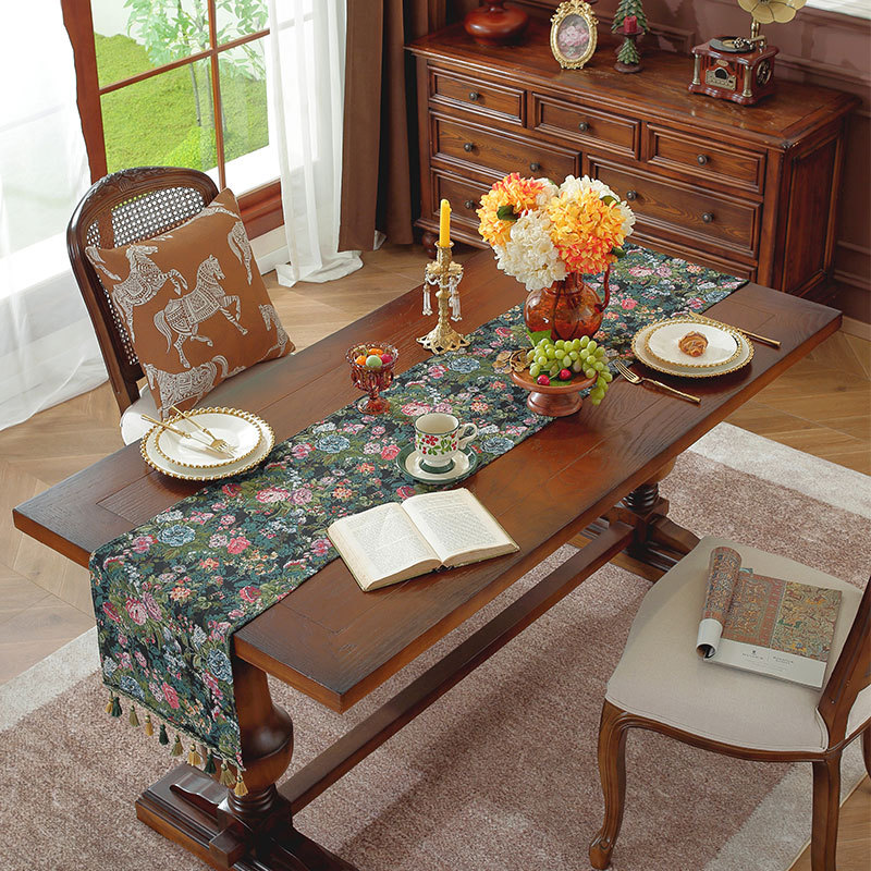 Taplak Meja Jacquard Lukisan M - Christmas Table Runner ulasan dan harga