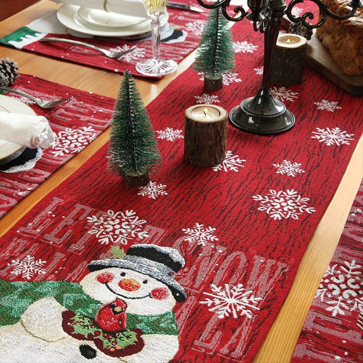 ABDD HOT Taplak Meja Natal, -T - Christmas Table Runner ulasan dan harga