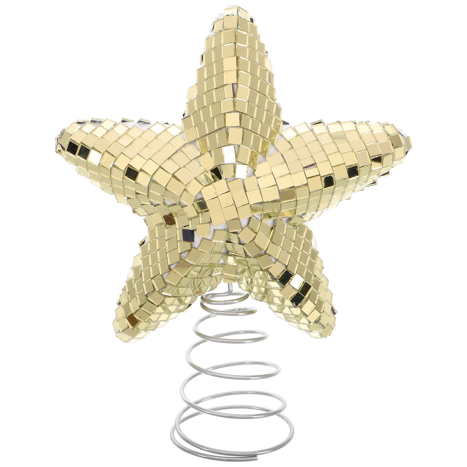 Hiasan Puncak Pohon Natal Bola - Star Tree Topper ulasan dan harga