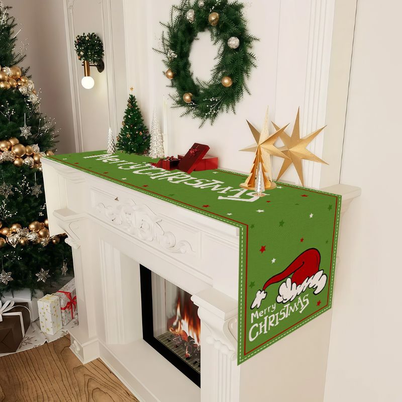 VIKAMA Set Alas Meja Natal Kar - Christmas Table Runner ulasan dan harga