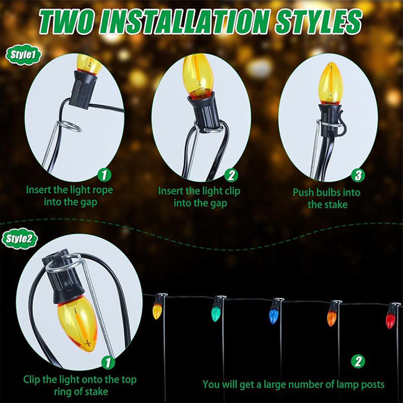 Lampu Natal Tiang Tanam 12-Inc - Christmas Lights Outdoor ulasan dan harga