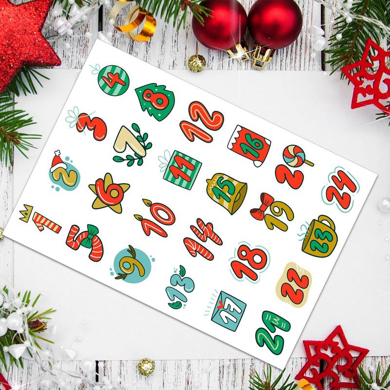Stiker Natal stiker kedatangan - Advent Calendar Gift ulasan dan harga