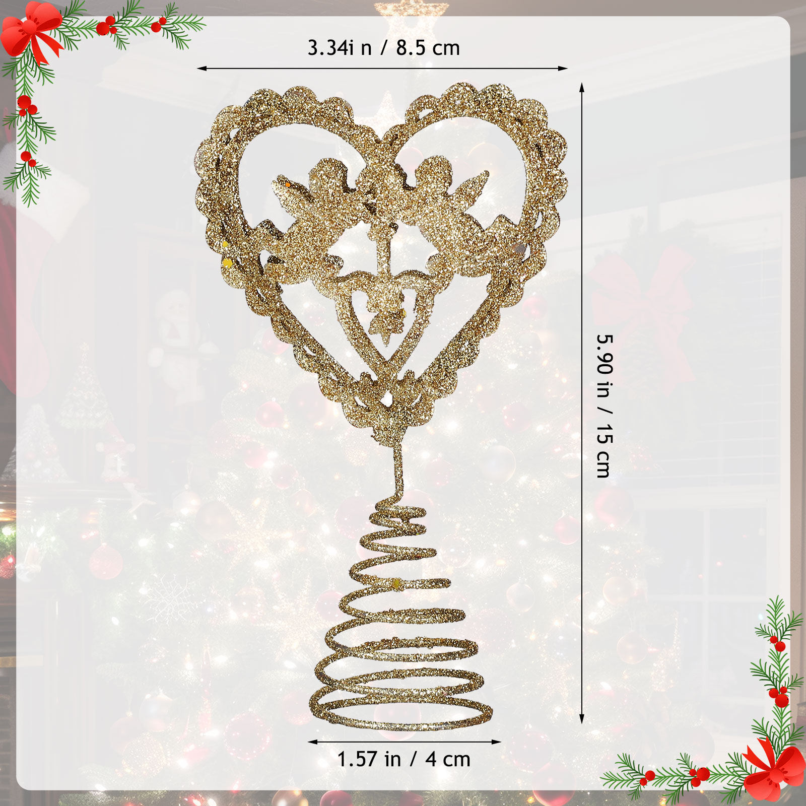 1 Buah Puncak Pohon Natal Desa - Star Tree Topper ulasan dan harga